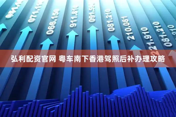 弘利配资官网 粤车南下香港驾照后补办理攻略